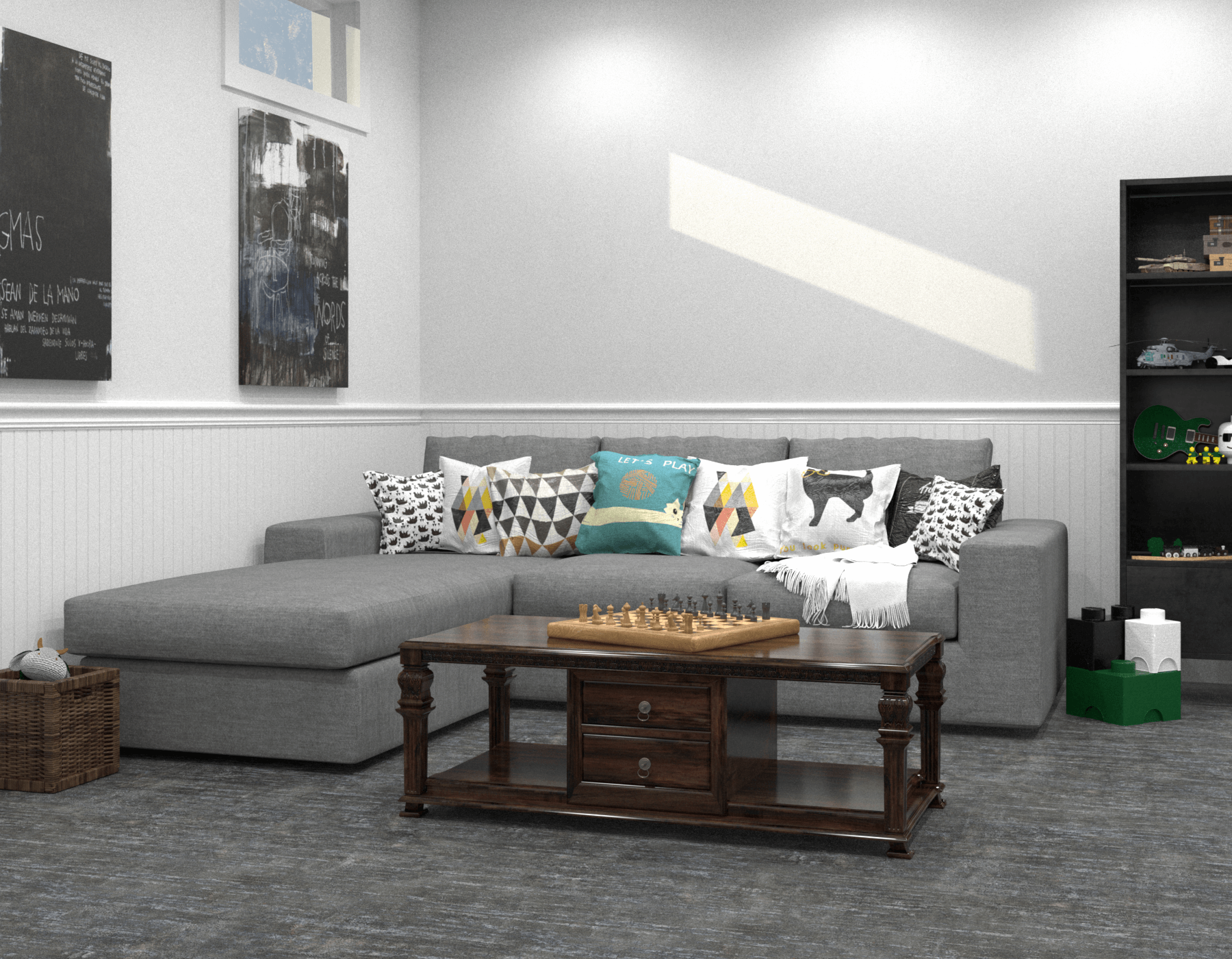 Basement Beadboard Beaded White WC