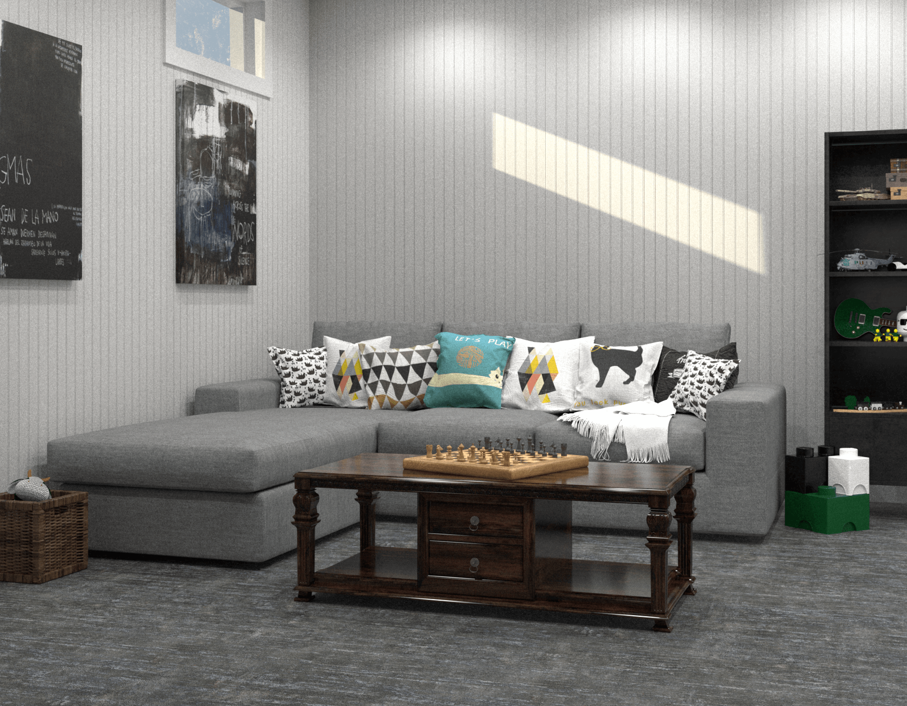 Basement Beadboard EZ Paintable