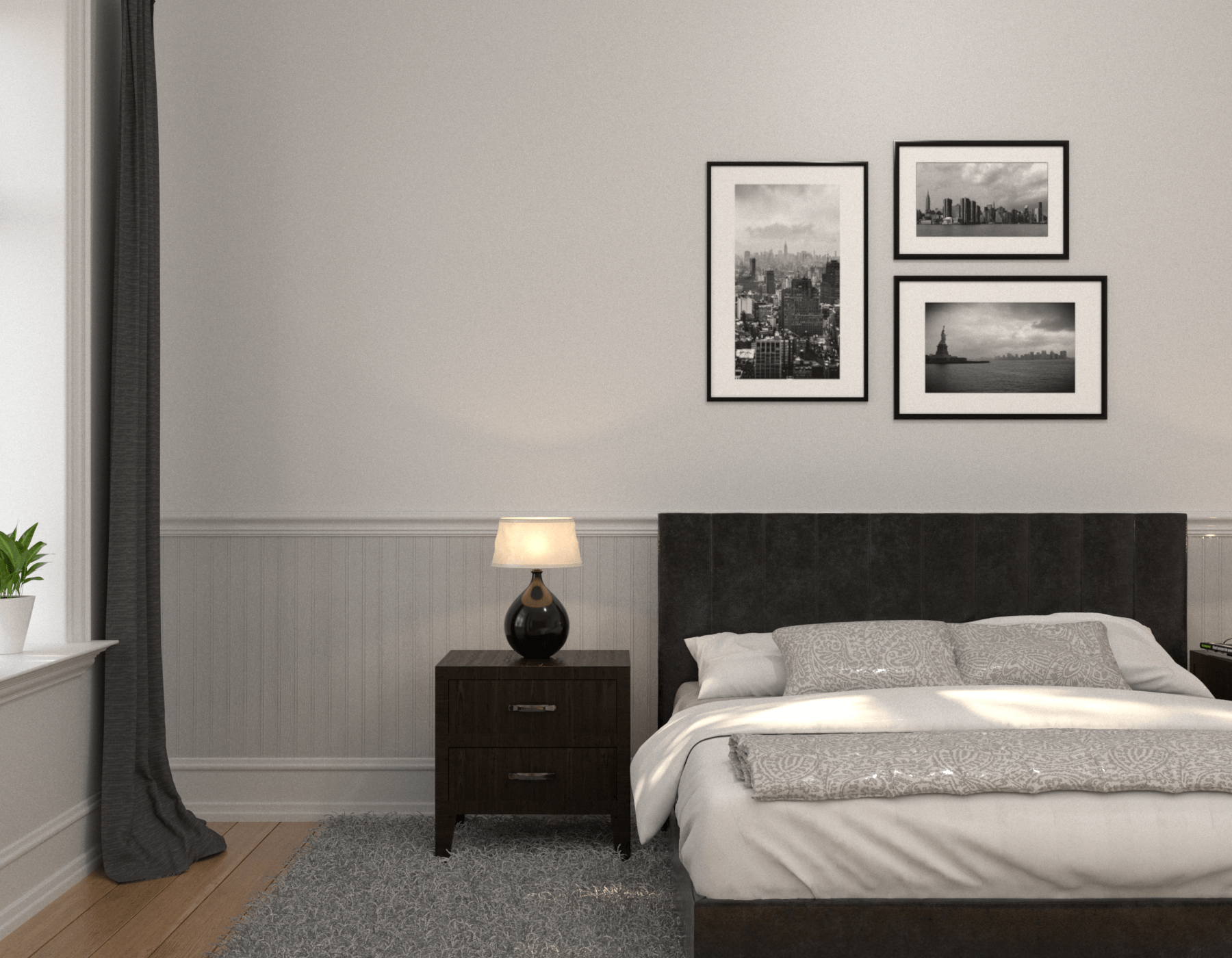 Bedroom Beadboard Pinetex