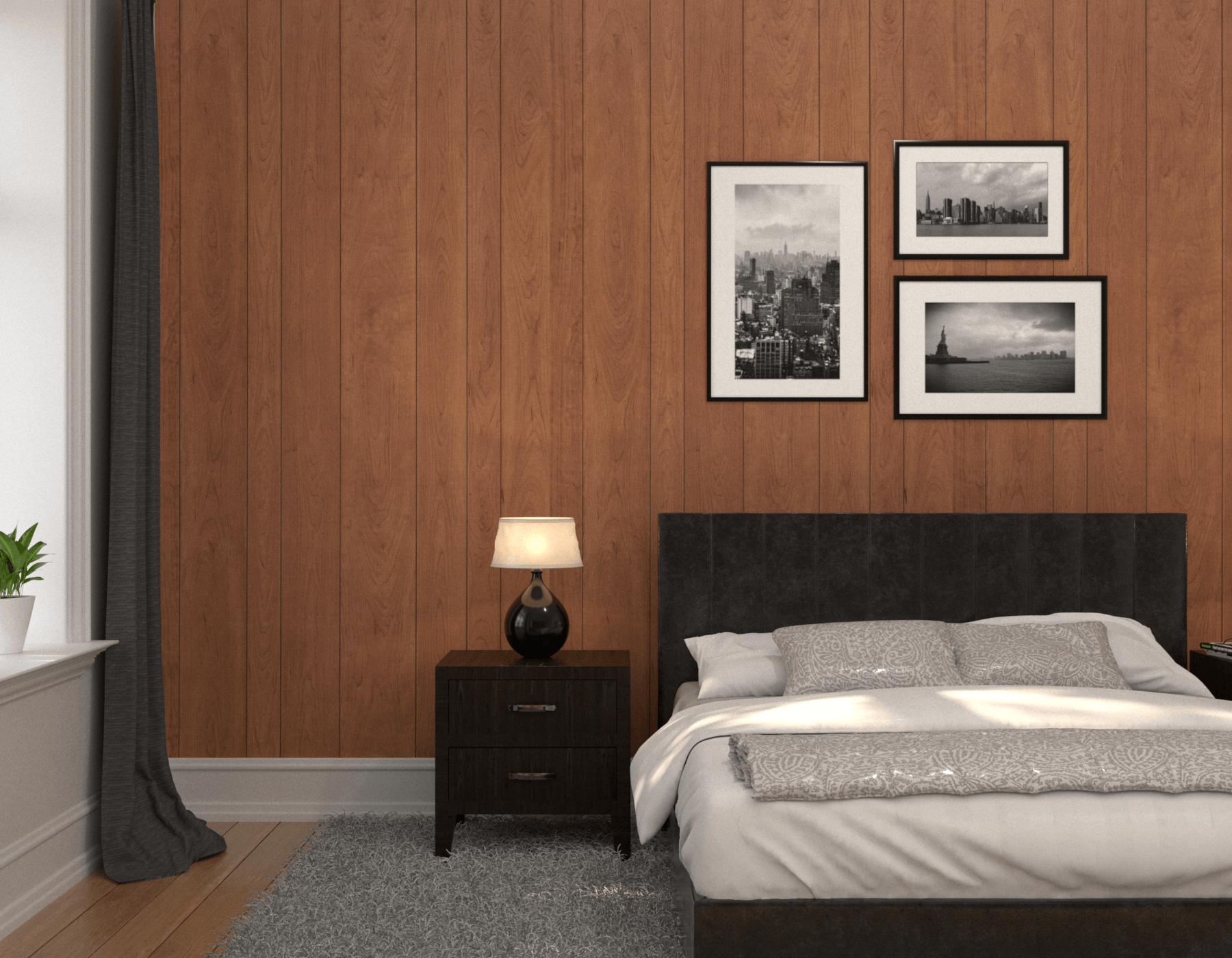 Bedroom Wood Fireside Cherry