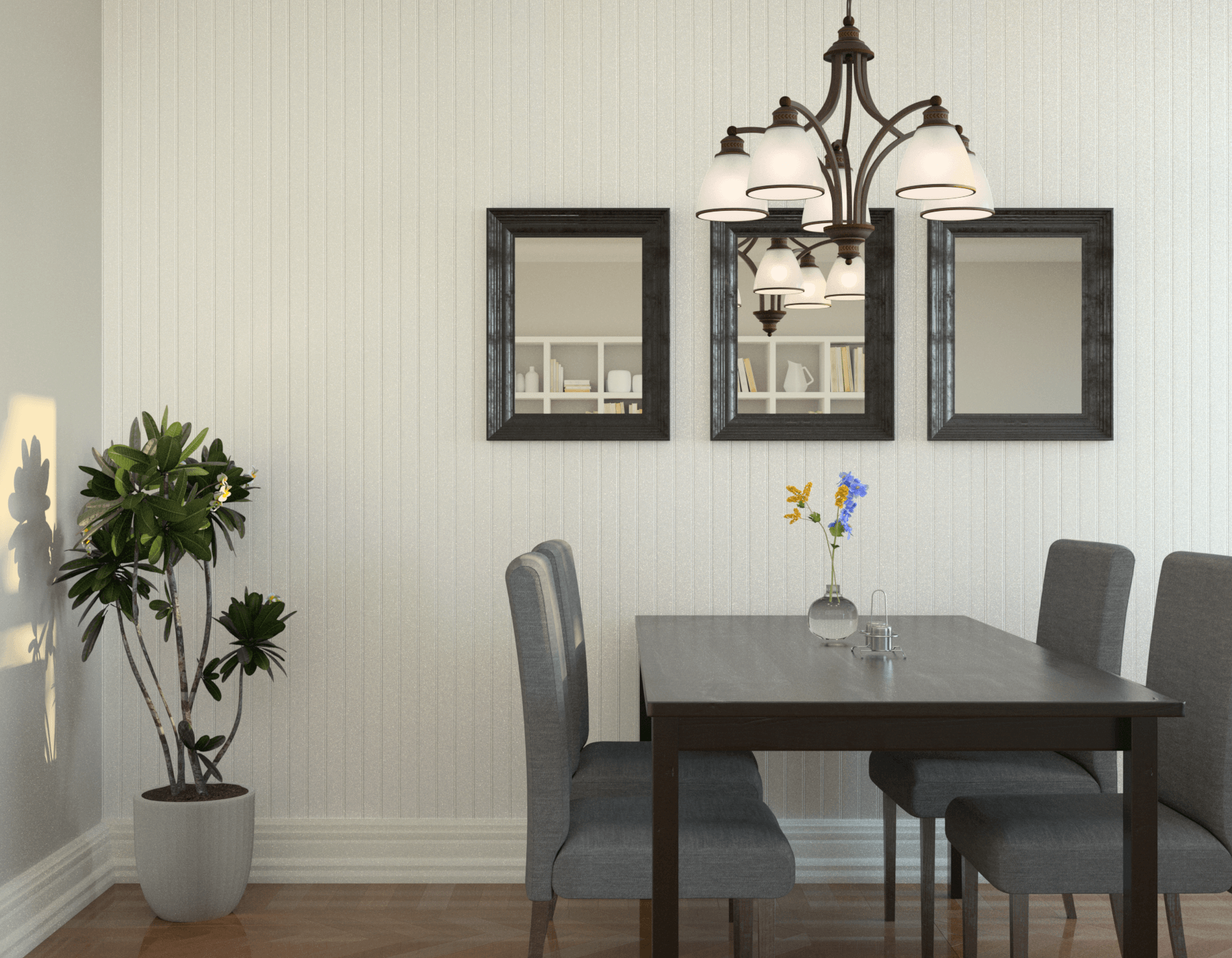 Dining Room Beadboard EZ Paintable