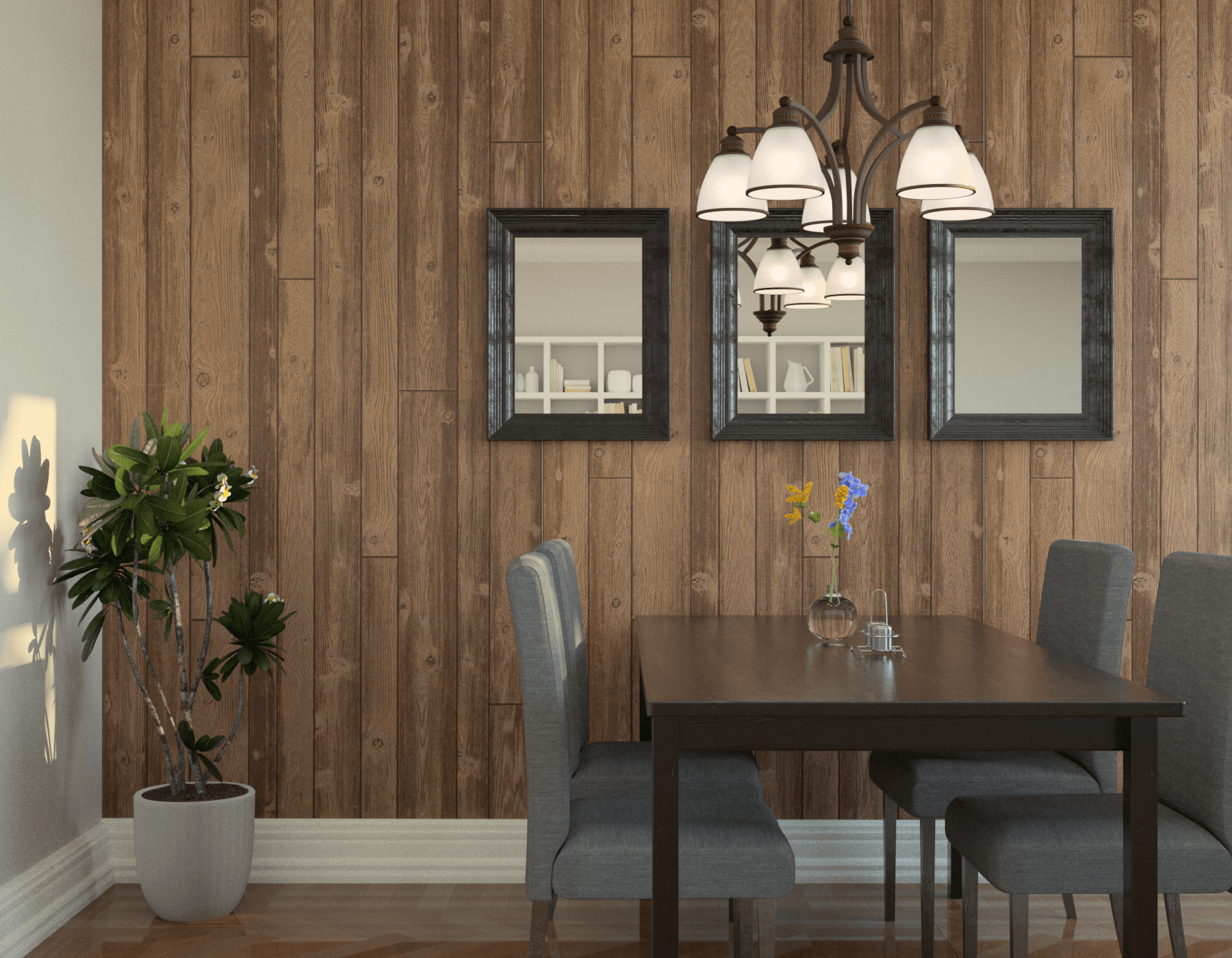 Dining Room Wood Brown Homesteader