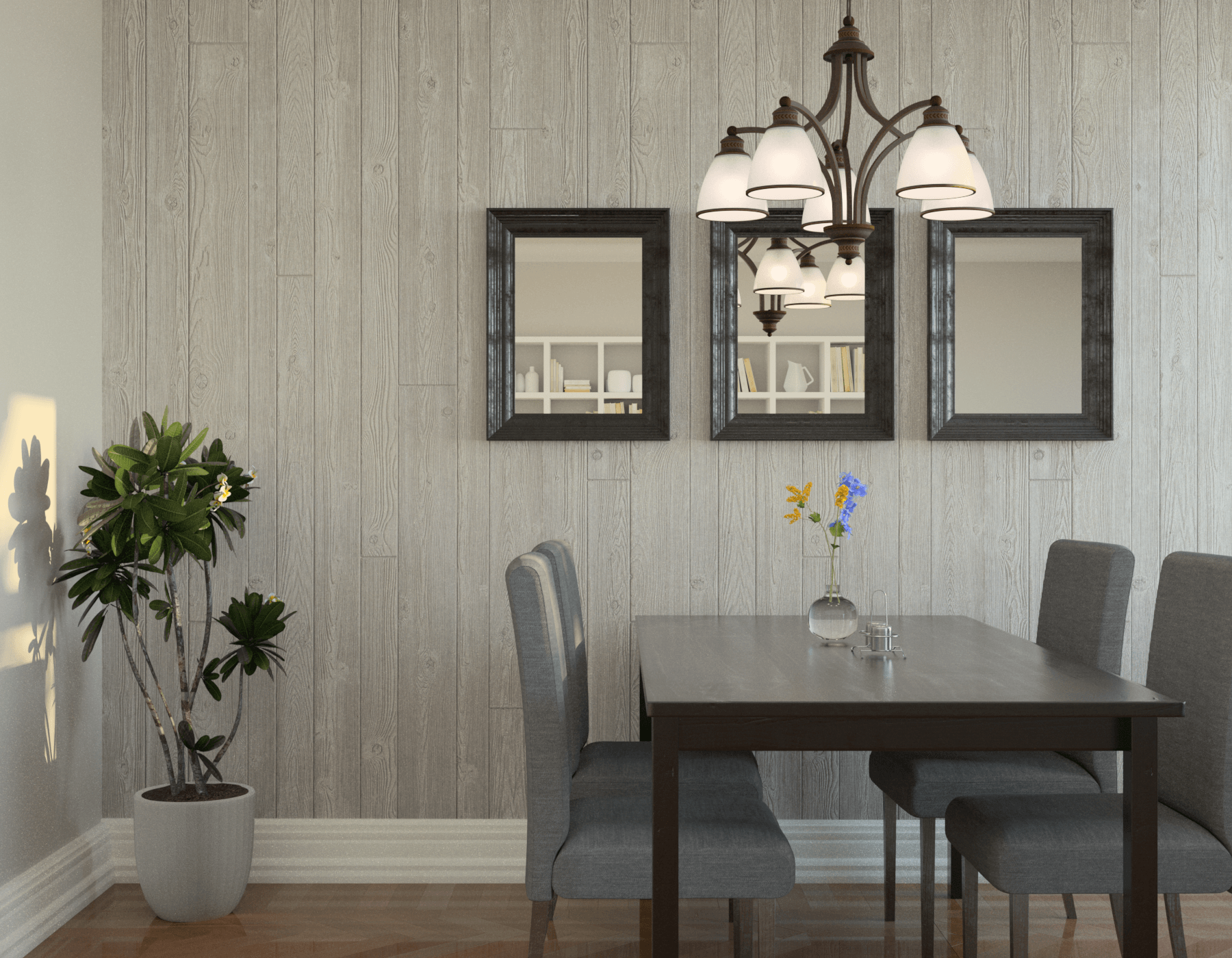 Dining Room Wood Gray Homesteader