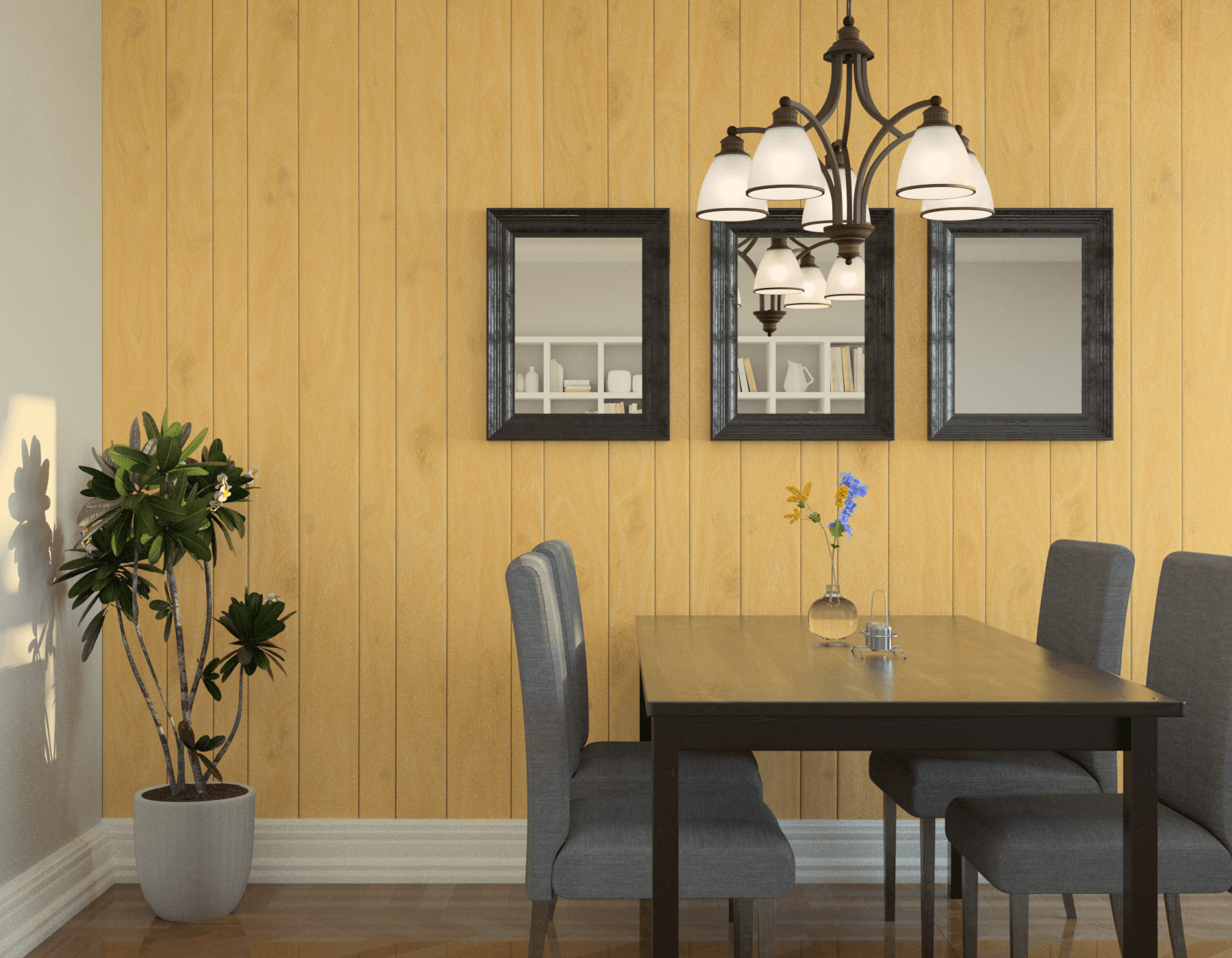 Dining Room Wood Honey Birch