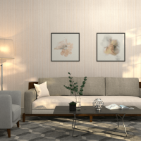 Living Room Designer Sculptured Stripe