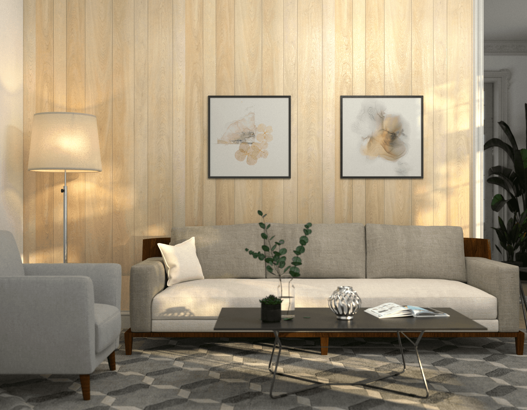 Living Room Wood Canyon Birch