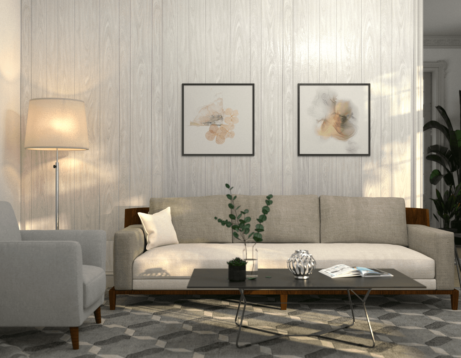 Living Room Wood Summer Oak