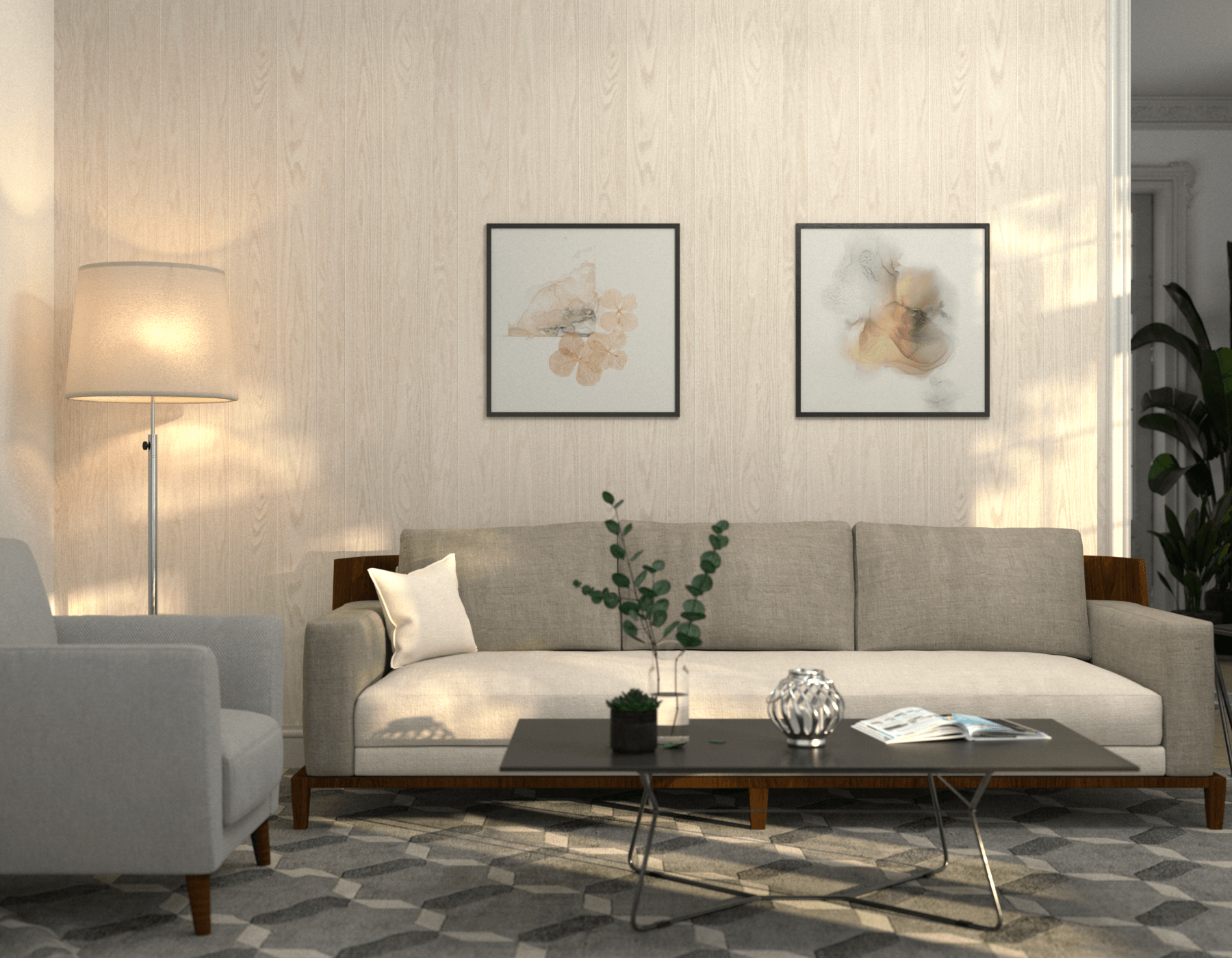 Living Room Wood Westminster White