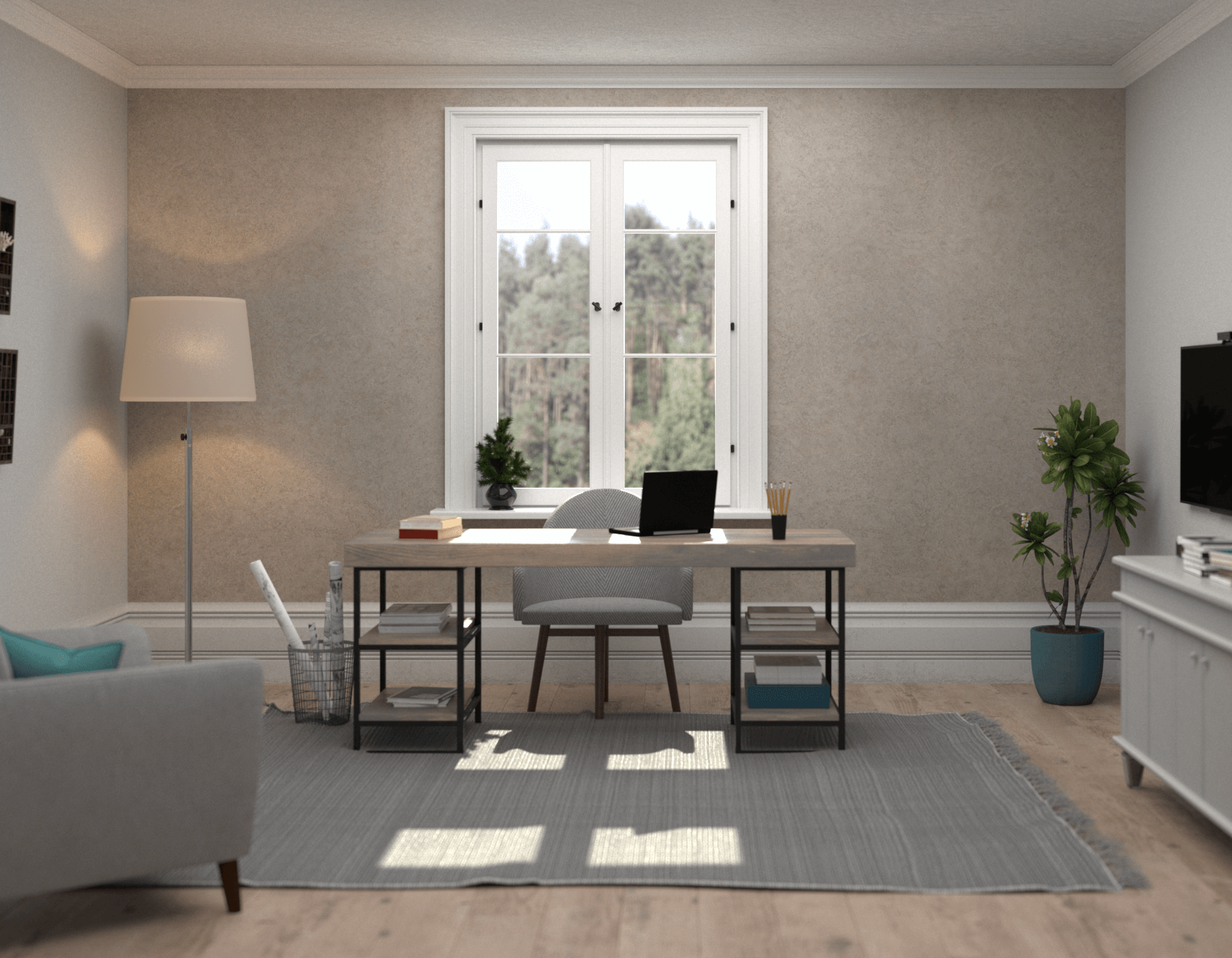 Officer Designer Smooth Concrete